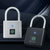 Smart Fingerprint Padlock 0.5s Unlock IP55 Waterproof Type C Rechargeable for Luggage Gym Office Zinc Alloy Anti Theft Lock